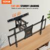 VEVOR Full Motion TV Mount Fits for Most 37-75 inch TVs, Swivel Tilt Horizontal Adjustment TV Wall Mount Bracket with 4 Articulating Arms