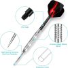 12 Pack Steel Tip Darts,24G Professional Metal Darts Set for Dartboard