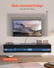 VEVOR Floating TV Stand, 71 in Wall Mount Entertainment Center with Power Outlet & LED Lights