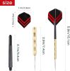 18 pcs Steel Tip Darts Set for Dartboard Metal Point PVC Dart Flights