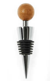 Wood Wine Stopper - 4" (size: 4")