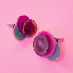 Art Of Nature Three Stone Wine Stopper By Young (Color: Agate Trio)