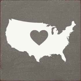 Heart Of America (Color: Anchor Gray)