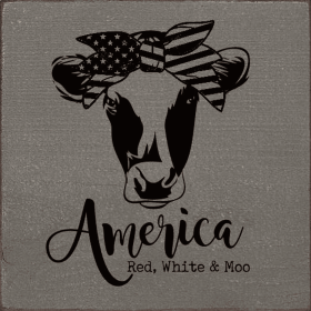 America. Red, White & Moo (Color: Anchor Gray)