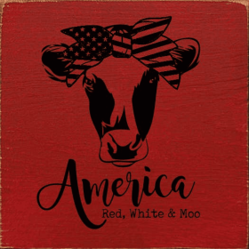 America. Red, White & Moo (Color: Red)