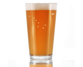 Pint Glass for Beer - Alaskan Gifts and Decor (Option: Flag Of Alaska)