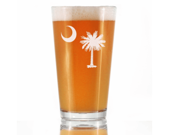 Pint Glass for Beer (Option: South Carolina Flag)