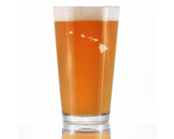 Outline Pint Glass for Beer (Option: Hawaii)