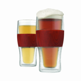Beer Freeze Cooling Cups By Host (Color: Wood)