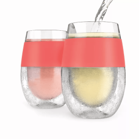 Wine Freeze Cooling Cup By Host (Color: Coral 1)