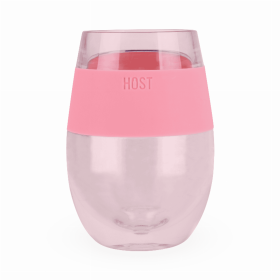 Wine Freeze Cooling Cup By Host (Color: Translucent Pink)
