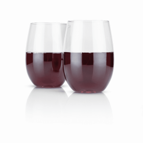 Flexi Stemless Wine Glass By True (Color: Clear)