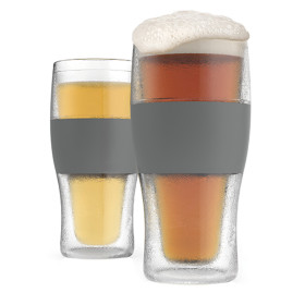 Freeze  Cooling Pint Glasses By Host (Color: Grey 1)