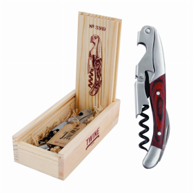 Wooden Double Hinged Corkscrew By Twine (Color: Wood 2)