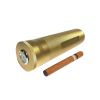 Portable Metal Humidor Cigar Tube Humidifier Storage Bin Humidity Display