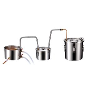 Moonshine Still Water Alcohol Distiller 3Gal w/Thumper Keg & 8W Water Pump (Default: Default)