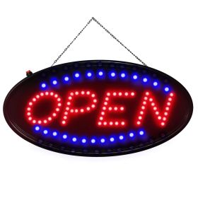 Ultra Bright LED Neon Open Sign Flash/Normal Lighting Store Business Sign Animated Motion (Color: As shown)