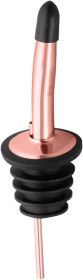 12 Pack Liquor Bottle Pourers, Liquor Pour Spout for Liquor Bottles, Stainless Steel Olive oil Dispenser Spout, Alcohol Pourer Spouts Dust Caps Covers (Color: Rose Gold)