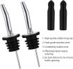 12 Pack Liquor Bottle Pourers, Liquor Pour Spout for Liquor Bottles, Stainless Steel Olive oil Dispenser Spout