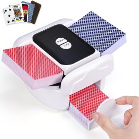 Automatic Card Shuffler (Color: White)