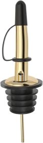 12 Pack Liquor Bottle Pourers, Liquor Pour Spout for Liquor Bottles, Stainless Steel Olive oil Dispenser Spout (Color: Gold)