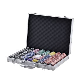 VEVOR Poker Chip Set, 500-Piece Poker Set, Complete Poker Playing Game Set with Aluminum Carrying Case, 11.5 Gram Casino Chips, Cards (Default: Default)