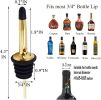 12 Pack Liquor Bottle Pourers, Liquor Pour Spout for Liquor Bottles, Stainless Steel Olive oil Dispenser Spout, Alcohol Pourer Spouts Dust Caps Covers