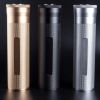 Portable Metal Humidor Cigar Tube Humidifier Storage Bin Humidity Display