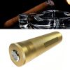 Portable Metal Humidor Cigar Tube Humidifier Storage Bin Humidity Display