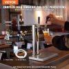 Kegerator Tower Kit, Dual Taps Beer Conversion Kit, Stainless Steel Keg Beer Tower Dispenser with Dual Gauge CGA320 Regulator & D-System Keg Coupler